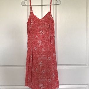 Coral tank beach dress